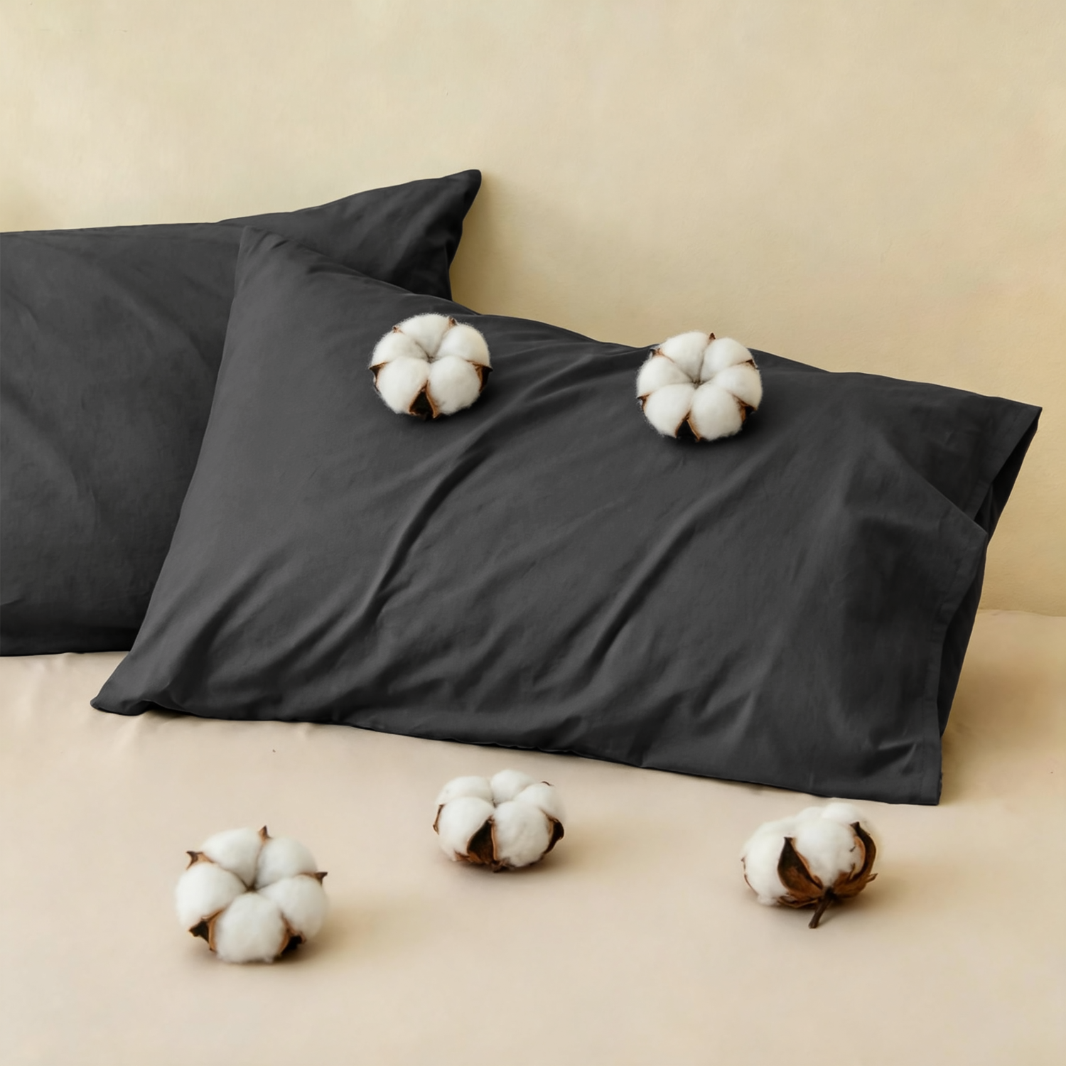 Lovana 100% Washed Cotton Pillowcase Ultra Soft Breathable