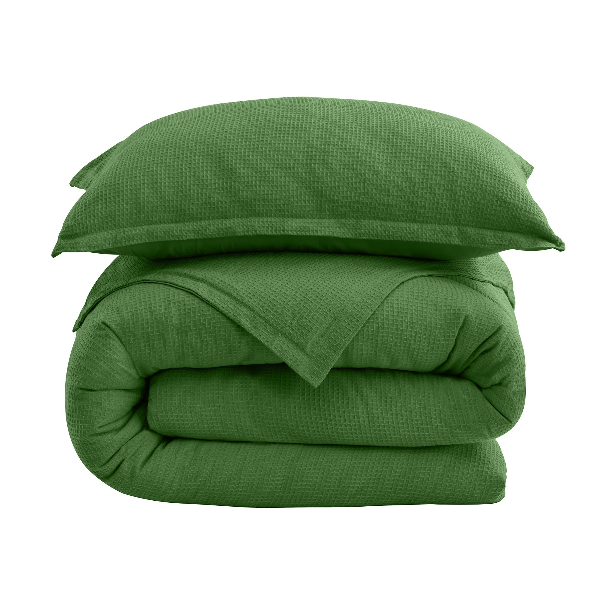 Lovana Waffle Weave Cotton Duvet Cover Set