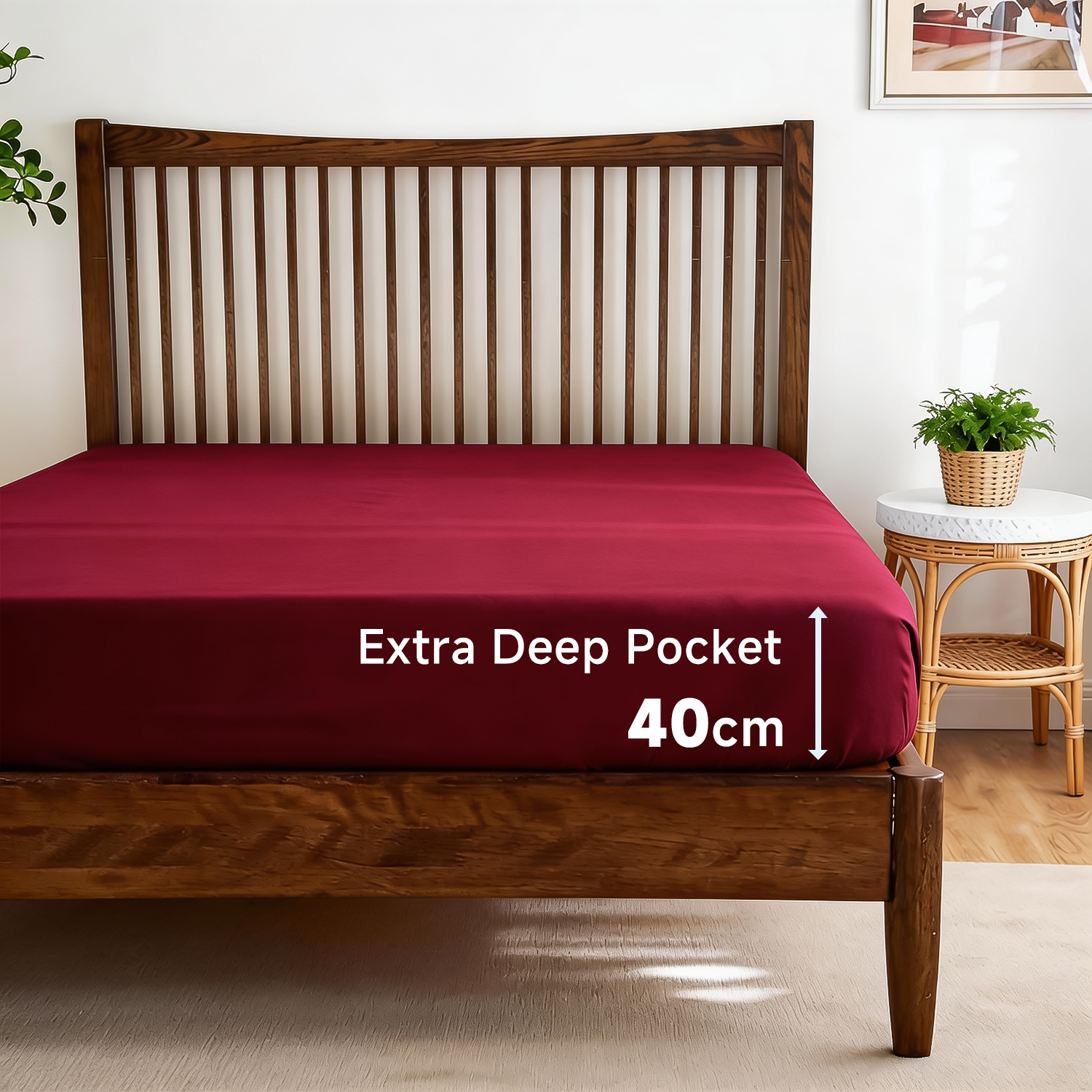 Lovana Fitted Sheet Microfiber Ultra Soft Breathable
