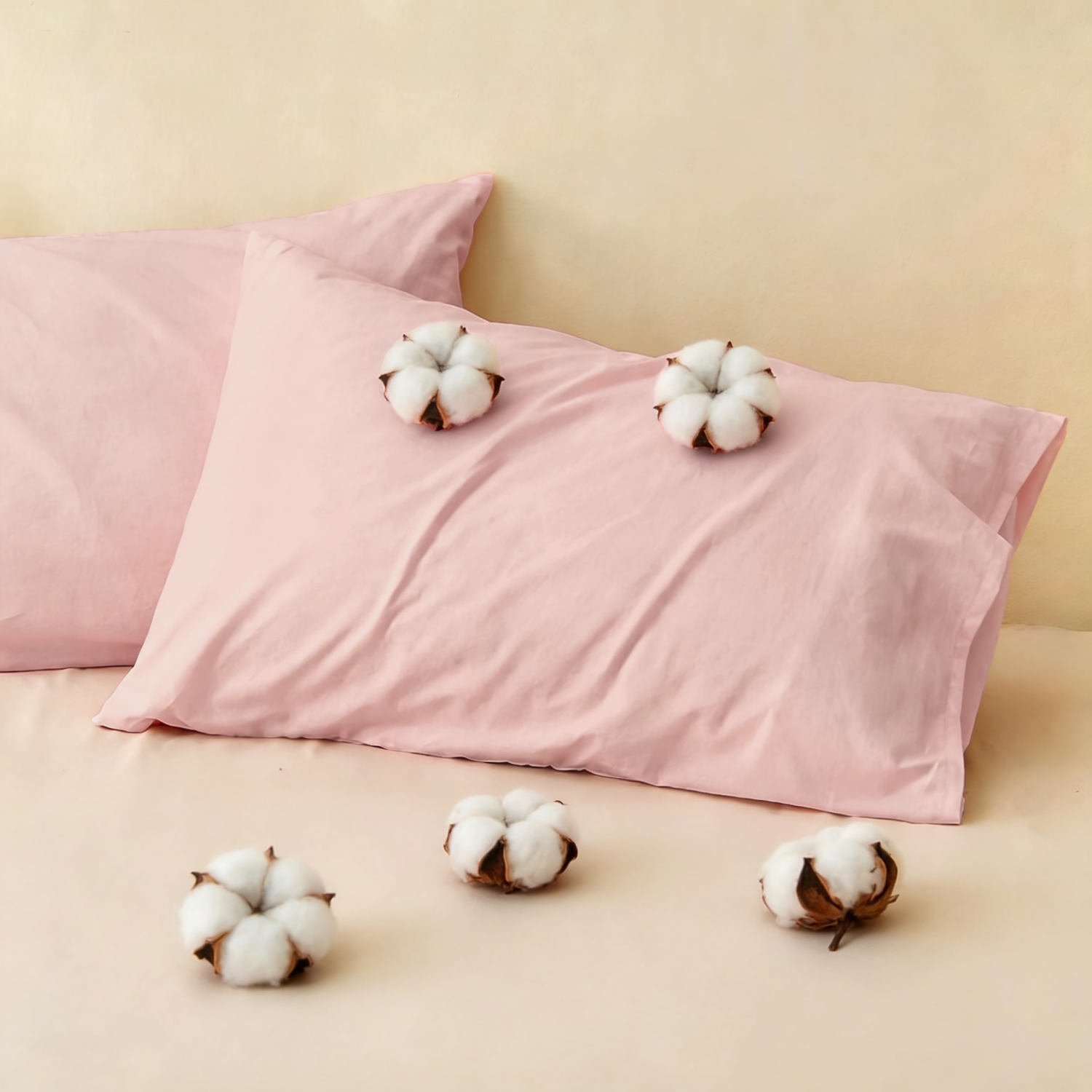 Lovana 100% Washed Cotton Pillowcase Ultra Soft Breathable