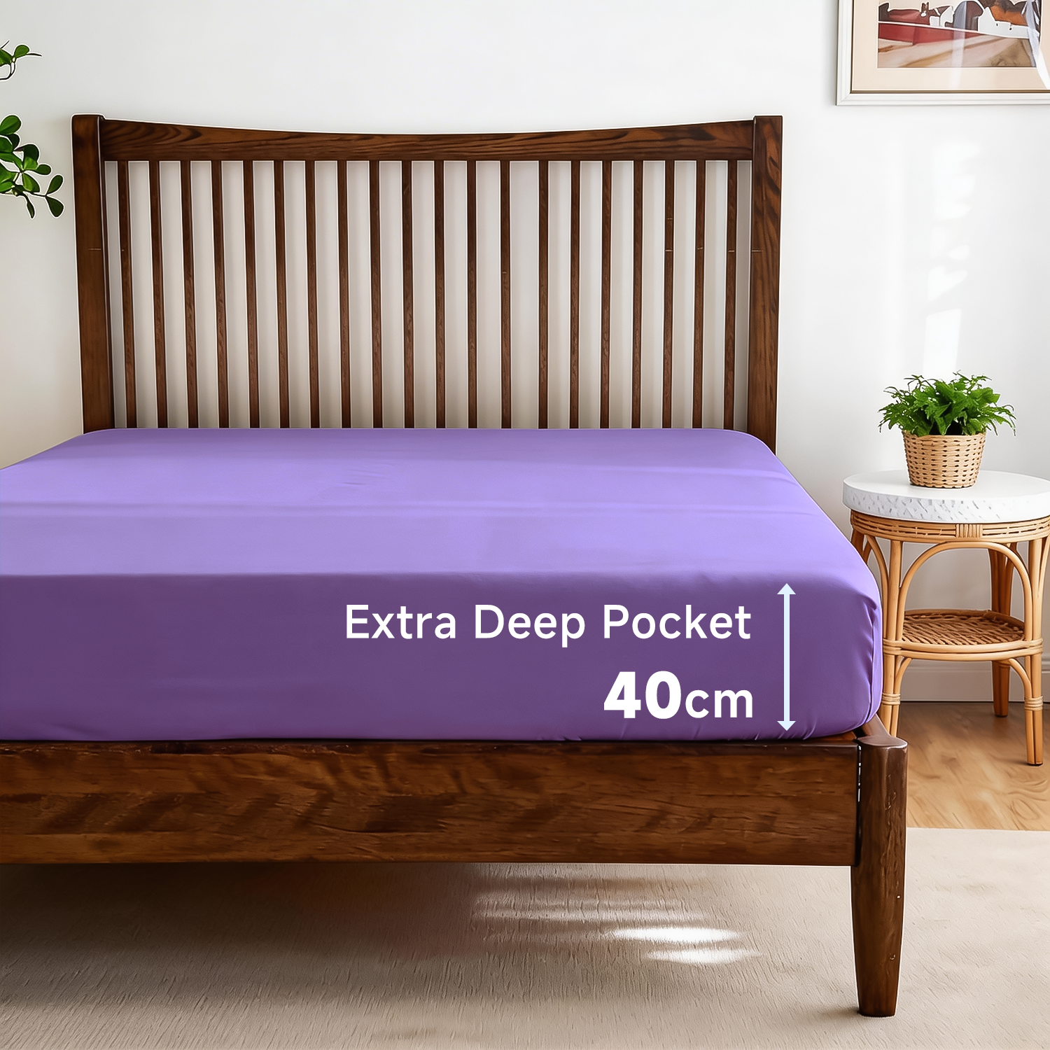 Lovana Fitted Sheet Microfiber Ultra Soft Breathable