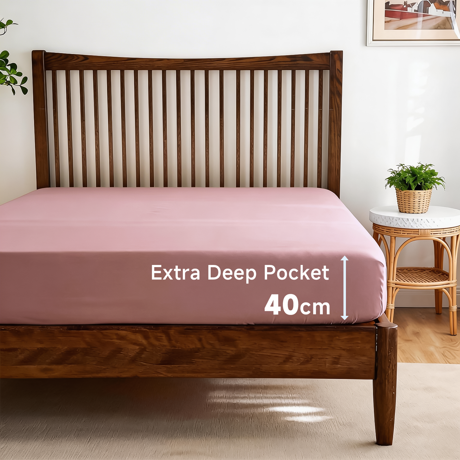 Lovana Fitted Sheet Microfiber Ultra Soft Breathable
