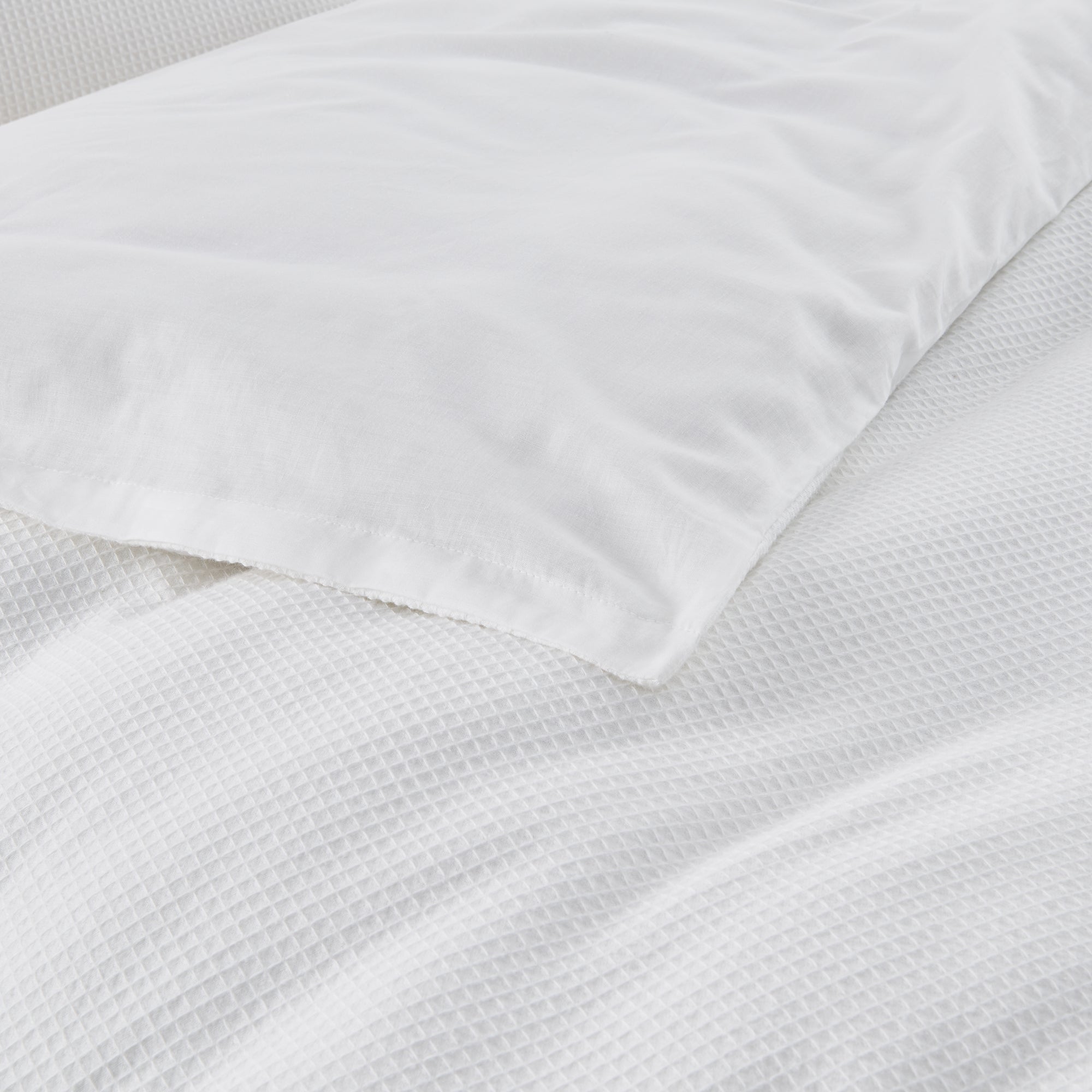 Lovana Waffle Weave Cotton Duvet Cover Set