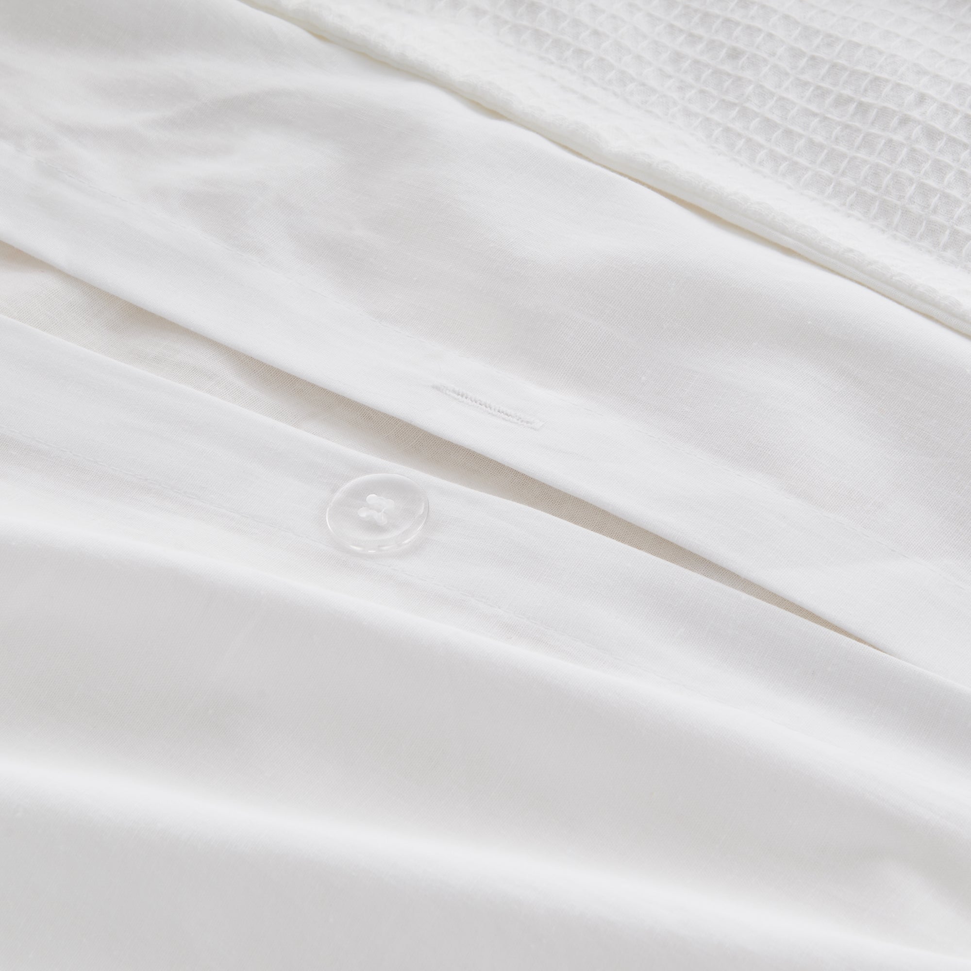 Lovana Waffle Weave Cotton Duvet Cover Set