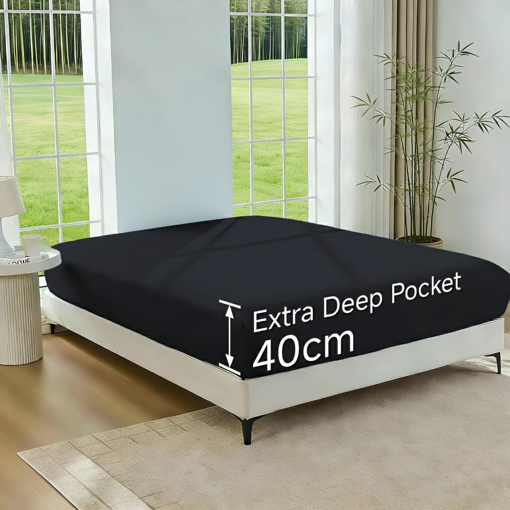 Lovana Bamboo Fitted Sheet Cooling Ultra Soft Breathable