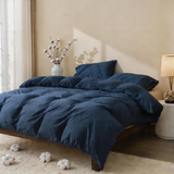 Lovana 100% Washed Cotton Quilt Cover Set Ultra Soft Breathable