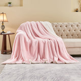 Lovana Sherpa Flannel Fleece Throw Blanket Warm Blankets For Winter
