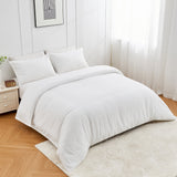 Lovana Waffle Weave Cotton Duvet Cover Set