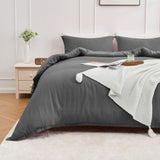 Lovana Waffle Weave Cotton Duvet Cover Set