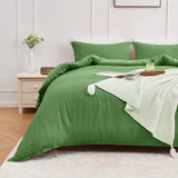 Lovana Waffle Weave Cotton Duvet Cover Set