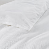 Lovana Waffle Weave Cotton Duvet Cover Set
